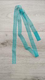 Kant band turquoise / blauw – 130 cm lang, Hobby en Vrije tijd, Naaien en Fournituren, Verzenden, Nieuw, Kant