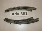 Adv-381 N Spoor Gebogen Wissels 9174/75 Fleischmann LB, Gelijkstroom, Fleischmann, Rails, Ophalen of Verzenden
