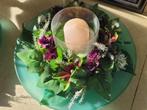 kunstbloemen met kandelaar foto 1 t/m 3
