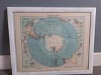 Prent Zuidpol A. Petermann -Stielers Handatlas, Boeken, Atlassen en Landkaarten, Ophalen, Overige gebieden, 1800 tot 2000, Landkaart
