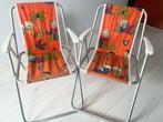 Retro / vintage klapstoeltjes voor peuter of kleuter, Tuin en Terras, Tuinstoelen, Ophalen, Gebruikt, Aluminium, Inklapbaar