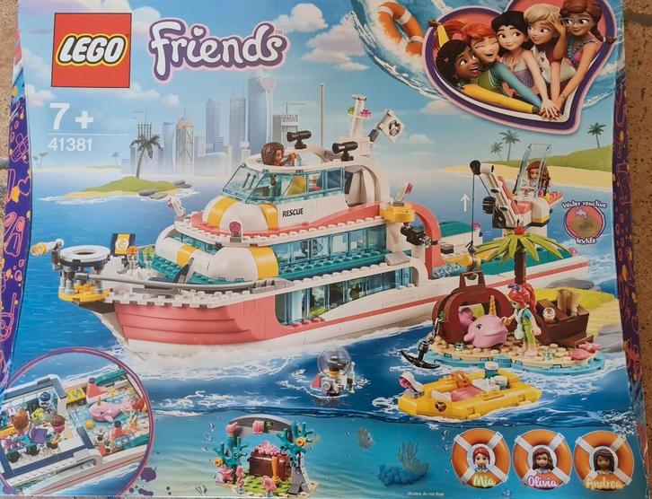 Lego Friends 41381 reddingsboot, Kinderen en Baby's, Speelgoed | Duplo en Lego, Gebruikt, Lego, Complete set, Ophalen of Verzenden