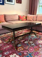 Granieten salontafel met gietijzer, Ophalen, 100 tot 150 cm, 50 tot 100 cm, Zo goed als nieuw
