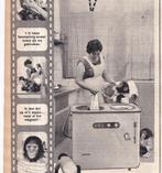 Retro reclame 1961 Edy Duette wasmachine luiers aapjes, Verzamelen, Retro, Ophalen of Verzenden