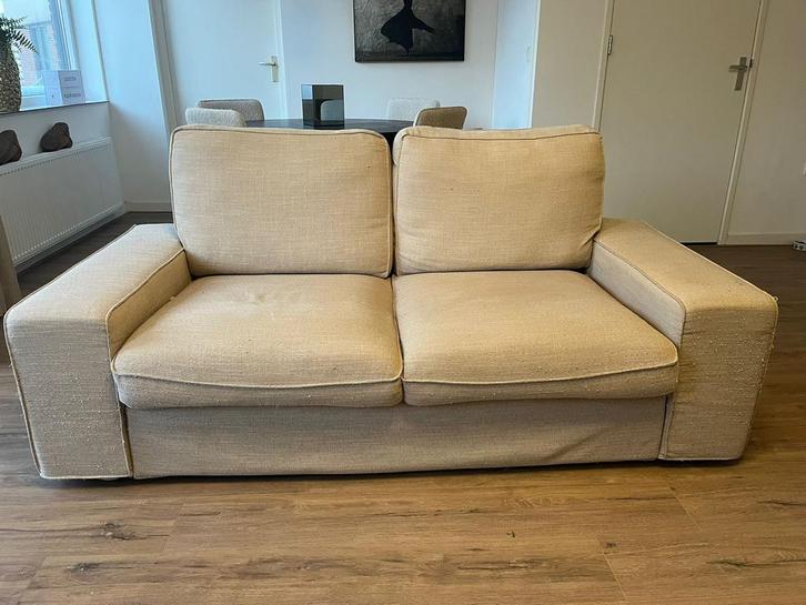 IKEA KIVIK 2-zitsbank met voetenbank, Huis en Inrichting, Banken | Bankstellen, Gebruikt, Rechte bank, Tweepersoons, 150 tot 200 cm
