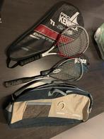 ‼️GRATIS ;Tennis en squash racket met hoes, Racket, Zo goed als nieuw, Ophalen