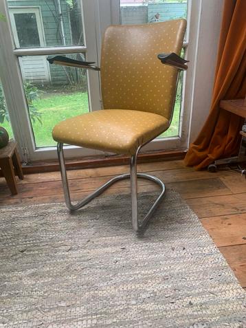 4stuks Gebr. de Wit  stoelen bijzondere originele bekleding. beschikbaar voor biedingen