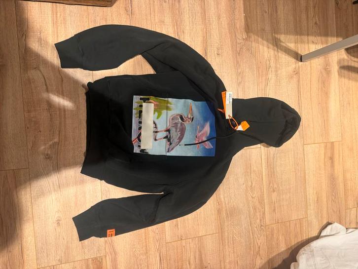 Donkergroen Heron Preston Hoodie - Nieuwstaat, Kleding | Heren, Truien en Vesten, Nieuw, Maat 52/54 (L), Zwart, Ophalen of Verzenden