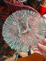 Glazen schaal voor gebak/petit fours, Gebruikt, Schaal, Rond, Ophalen of Verzenden