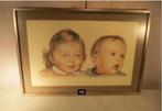 Mooie Tekening 'Zus met Kleine Broer' - Muytten, Antiek en Kunst, Ophalen of Verzenden