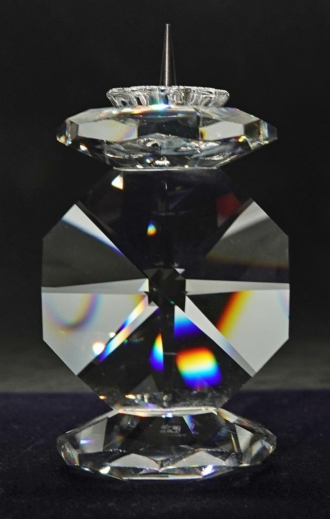 2 Swarovski kandelaars artnr 7600 nr 113 onbeschadigd,1 doos, Verzamelen, Swarovski, Zo goed als nieuw, Huisaccessoire, Ophalen of Verzenden