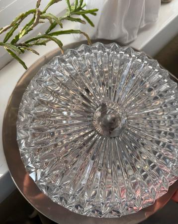 Mooie oud zilverkleurige Plafonnière ca. 30 cm beschikbaar voor biedingen