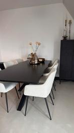 Beige/offwhite Boucle Eetkamerstoelen - Nieuw!, Huis en Inrichting, Stoelen, Ophalen, Overige kleuren, Zo goed als nieuw, Boucle landelijk tijdloos