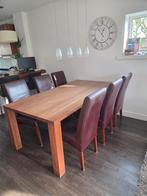 6 eettafelstoelen, bordeauxrood, skai, Ophalen, Gebruikt, Overige kleuren, Klassiek