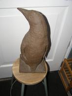 Gebakken klei beelden van 2 pinguins 44 cmhoog + kleine 21cm, Antiek en Kunst, Ophalen of Verzenden