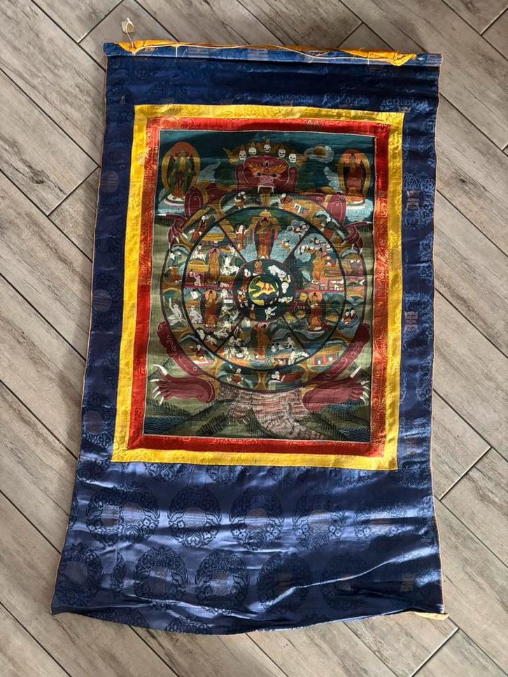 Groot wandkleed , Nepalees, Antiek en Kunst, Antiek | Kleden en Textiel, Ophalen