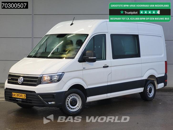 Volkswagen Crafter 140pk Dubbel Cabine L3H3 Trekhaak Airco E, Auto's, Bestelauto's, Bedrijf, Te koop, Airconditioning, Bochtverlichting