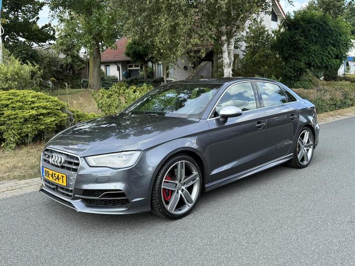 Audi S3 Limousine 2.0 TFSI quattro 300PK Automaat•Leder, Auto's, Audi, Bedrijf, Te koop, S3, 4x4, ABS, Adaptive Cruise Control