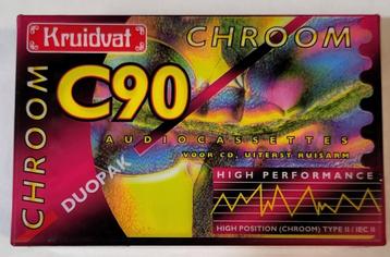 2x Kruitvat C90 IEC Type II Chrome cassettebandjes.Brand new beschikbaar voor biedingen