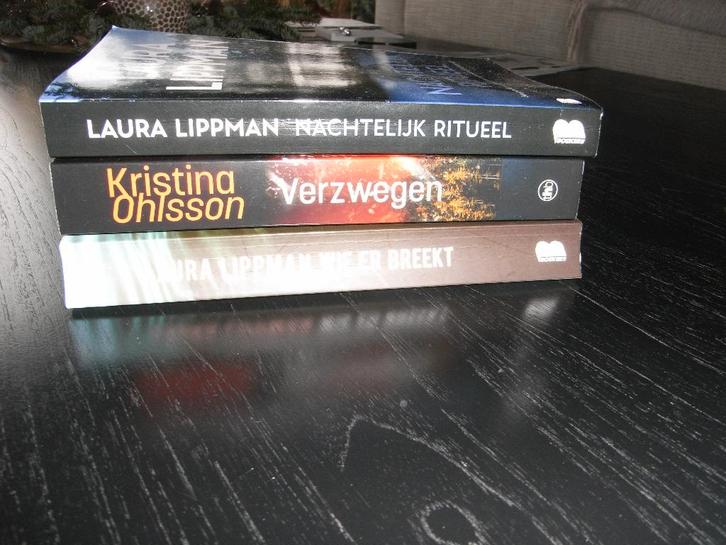thrillers/boeken Laura Lippman en Kristina Ohlsson en vele, Boeken, Thrillers, Zo goed als nieuw, Ophalen of Verzenden