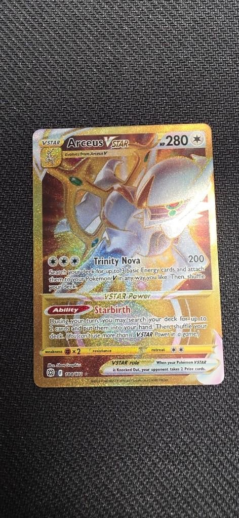 Pokémon Arceus Vstar 184-172, Ophalen of Verzenden, Nieuw, Losse kaart, Foil