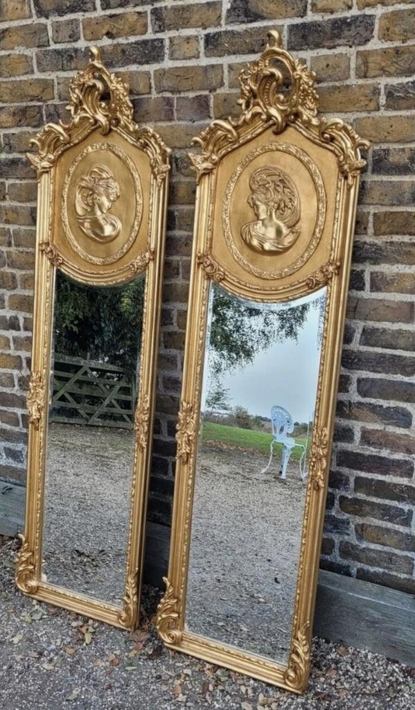 Set Elegante passpiegels met amulet, Huis en Inrichting, Woonaccessoires | Spiegels, Minder dan 50 cm, Minder dan 100 cm, Ophalen of Verzenden