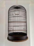 Vogelkooi bruin/metaal 75x45, Dieren en Toebehoren, Ophalen of Verzenden, Metaal, Vogelkooi