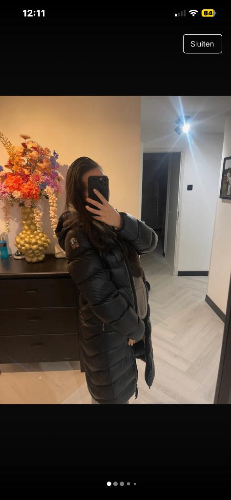 Zwarte parajumper winterjas, Kleding | Dames, Jassen | Winter, Zwart, Maat 36 (S), Gedragen, Parajumpers