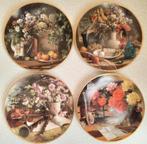 4 Royal mosa porseleinen borden kees van den Berg, Antiek en Kunst, Ophalen of Verzenden