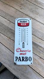 Emaille reclamebord thermometer Parbo bier Amstel Heineken, Antiek en Kunst, Ophalen of Verzenden