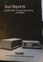 Audio 3 brochures Quad apparatuur., Ophalen of Verzenden, Audio en Video