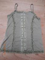 Singlet - spaghettitop - hemd 158/164 (S) jade groen, Meisje, Ophalen of Verzenden, Zo goed als nieuw, Shirt of Longsleeve