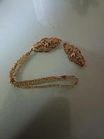 Vintage sieraad kraag speld, Ophalen of Verzenden, Overige materialen, Broche, Verguld