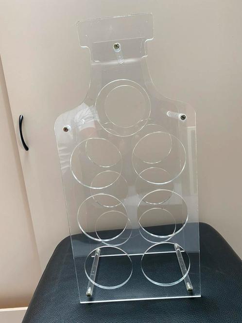 Plexiglas/persplex wijn-/flessenrek, Huis en Inrichting, Woonaccessoires | Wijnrekken, Gebruikt, Ophalen of Verzenden