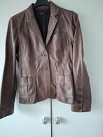 Leren jas Hugo Boss, maat S, bruin, Bruin, Ophalen of Verzenden, Zo goed als nieuw, Jasje