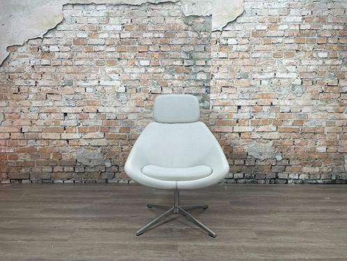 Allermuir Open A641 lichtgrijs bij TheReSales, Huis en Inrichting, Fauteuils, Zo goed als nieuw, Metaal, Stof, 50 tot 75 cm, 75 tot 100 cm