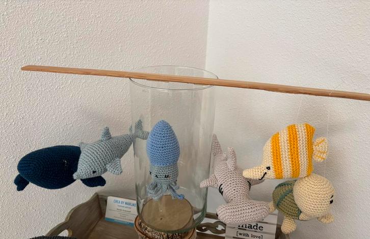 Gehaakte zeevriendjes: eyecatchers op de kinderkamer, Hobby en Vrije tijd, Breien en Haken, Nieuw, Haken, Overige typen, Ophalen of Verzenden