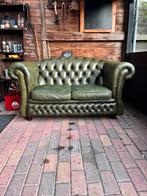 Chesterfield 2 zits bank, Chesterfield, Ophalen of Verzenden, Zo goed als nieuw, Leer