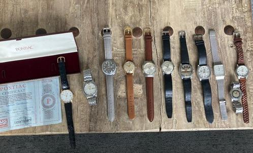 Lot Vintage Horloges Seiko Pontiac Orient Timex Camy Lincoln, Sieraden, Tassen en Uiterlijk, Horloges | Antiek, Polshorloge, Seiko