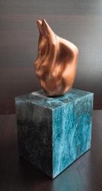 Abstract brons beeld van een vrouwelijk naakte in oefening, Ophalen of Verzenden, Brons