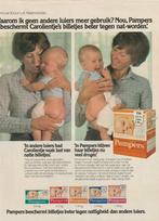 Retro reclame 1980 Pampers baby luiers oranje pak Carolien, Ophalen of Verzenden, Overige typen