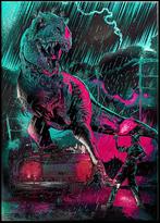 T-Rex On The Loose - Limited Edition | Displate, Rechthoekig Staand, Nieuw, Ophalen of Verzenden, A1 t/m A3