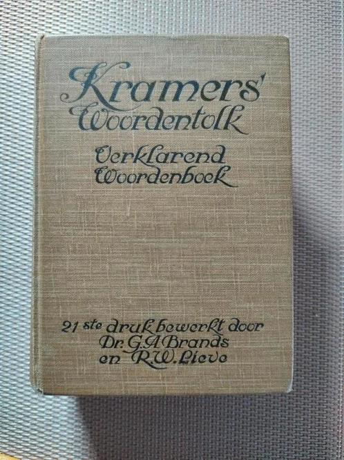 Kramers Woordentolk. 21 ste druk 1936. G.A. Brands R.W Lieve, Boeken, Woordenboeken, Zo goed als nieuw, Overige uitgevers, Ophalen of Verzenden