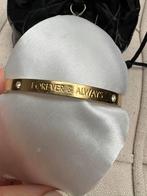 GUESS GOLD PLATED GOUDEN SLAVEN ARMBAND LEREN OPBERG ZAK, Sieraden, Tassen en Uiterlijk, Armbanden, Overige materialen, Met edelsteen