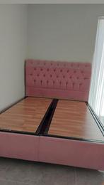 2 personen bed zonder matras, Huis en Inrichting, Slaapkamer | Bedden, Ophalen, Tweepersoons, Zo goed als nieuw, 160 cm