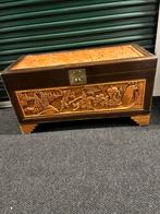 Antieke kamferkist/dekenkist., Huis en Inrichting, Woonaccessoires | Kisten, Gebruikt, Ophalen of Verzenden, 75 tot 100 cm, Minder dan 50 cm