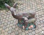 Moederhert met kalfje !, Tuin en Terras, Tuinbeelden, Ophalen, Gebruikt, Beton, Dierenbeeld