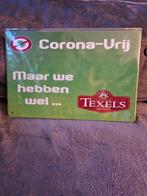 Corona vrij Texels reclamebord, Verzamelen, Ophalen of Verzenden, Nieuw, Reclamebord