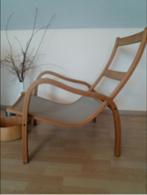 stoel armstoel Yngve Ekstrom Swedese design vintage berkenho, Gebruikt, Vintage, Hout, Ophalen