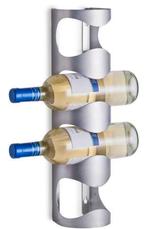 IKEA WAND WIJNREK VAN GEBORSTELD RVS & CHAMPAGNE Glazen, 5 tot 15 flessen, Ophalen of Verzenden, Zo goed als nieuw, Metaal